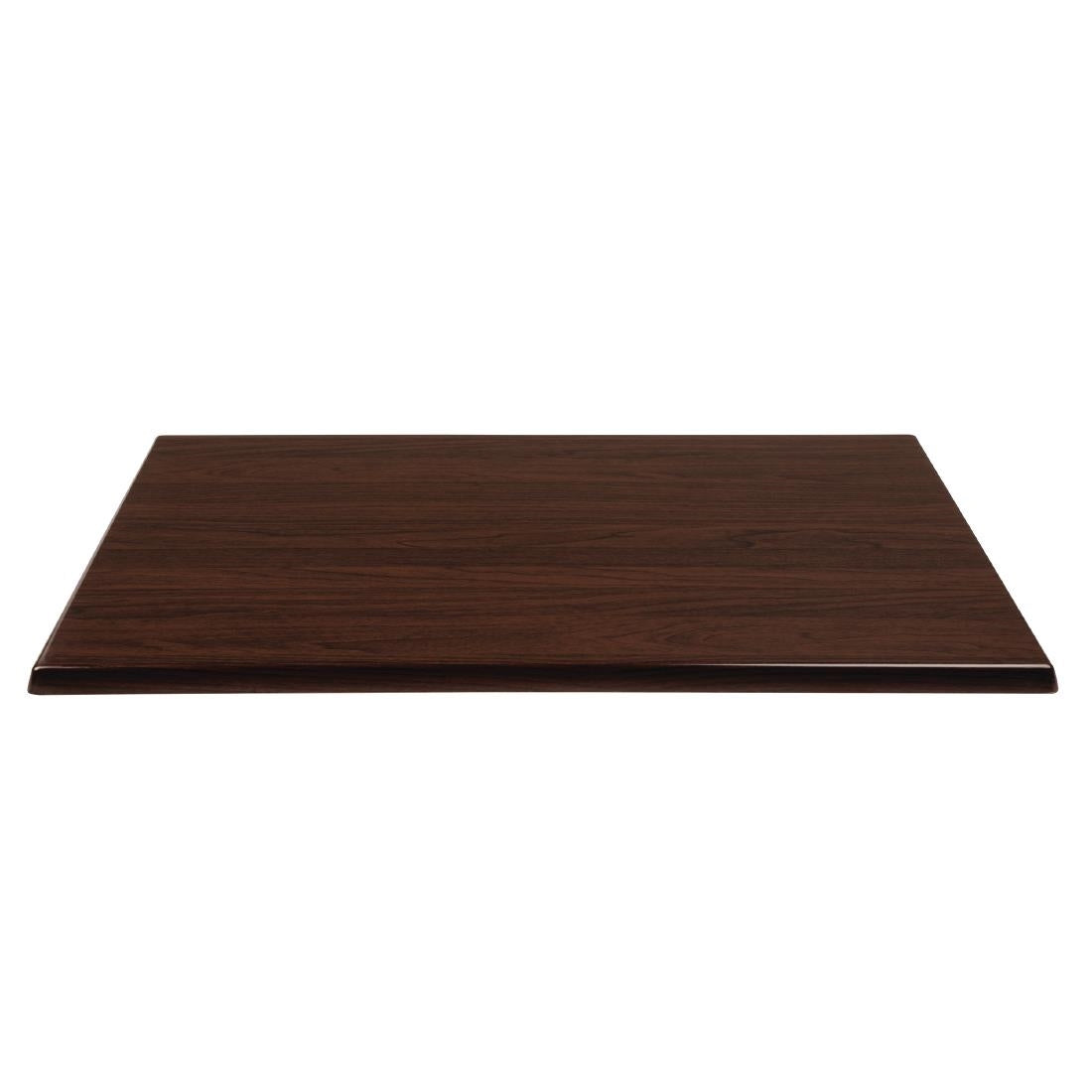 Bolero Pre-drilled Rectangular Tabletop Dark Brown - CW131 Wood Effect Table Tops Bolero   
