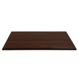 Bolero Pre-drilled Rectangular Tabletop Dark Brown - CW131 Wood Effect Table Tops Bolero   