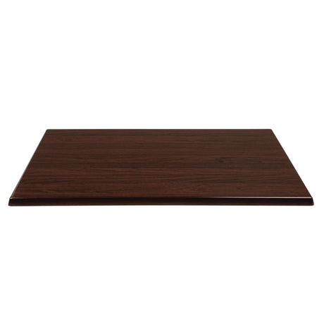Bolero Pre-drilled Rectangular Tabletop Dark Brown - CW131 Wood Effect Table Tops Bolero   