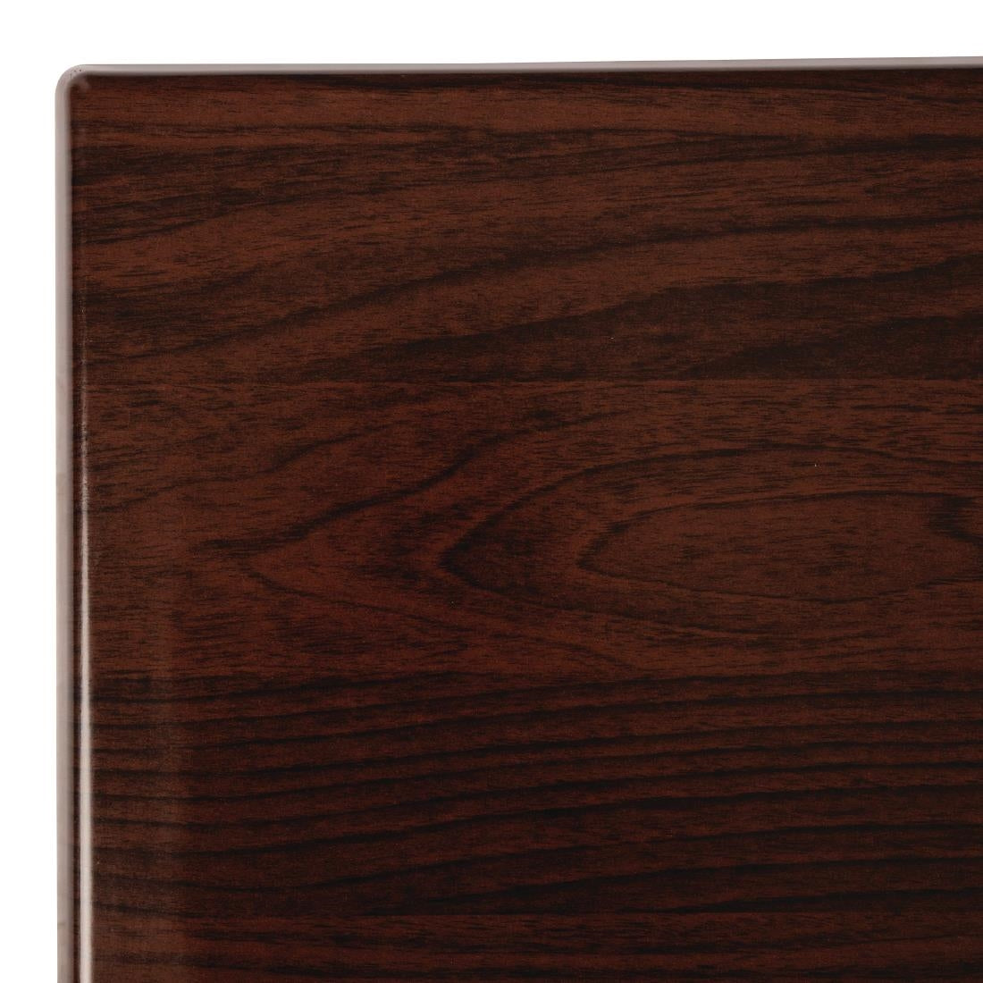 Bolero Pre-drilled Rectangular Tabletop Dark Brown - CW131 Wood Effect Table Tops Bolero   