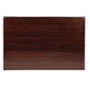 Bolero Pre-drilled Rectangular Tabletop Dark Brown - CW131 Wood Effect Table Tops Bolero   