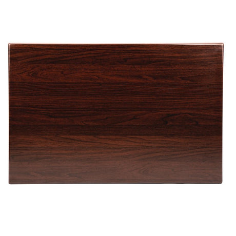 Bolero Pre-drilled Rectangular Tabletop Dark Brown - CW131 Wood Effect Table Tops Bolero   