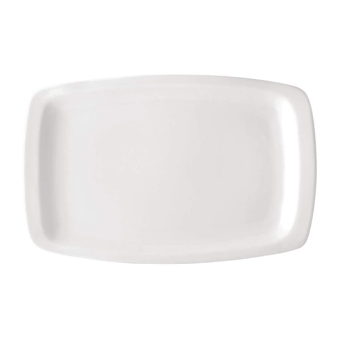 Utopia Titan Rectangular Plates White 230mm x 360mm (Pack of 12) - CW333 Plates Utopia