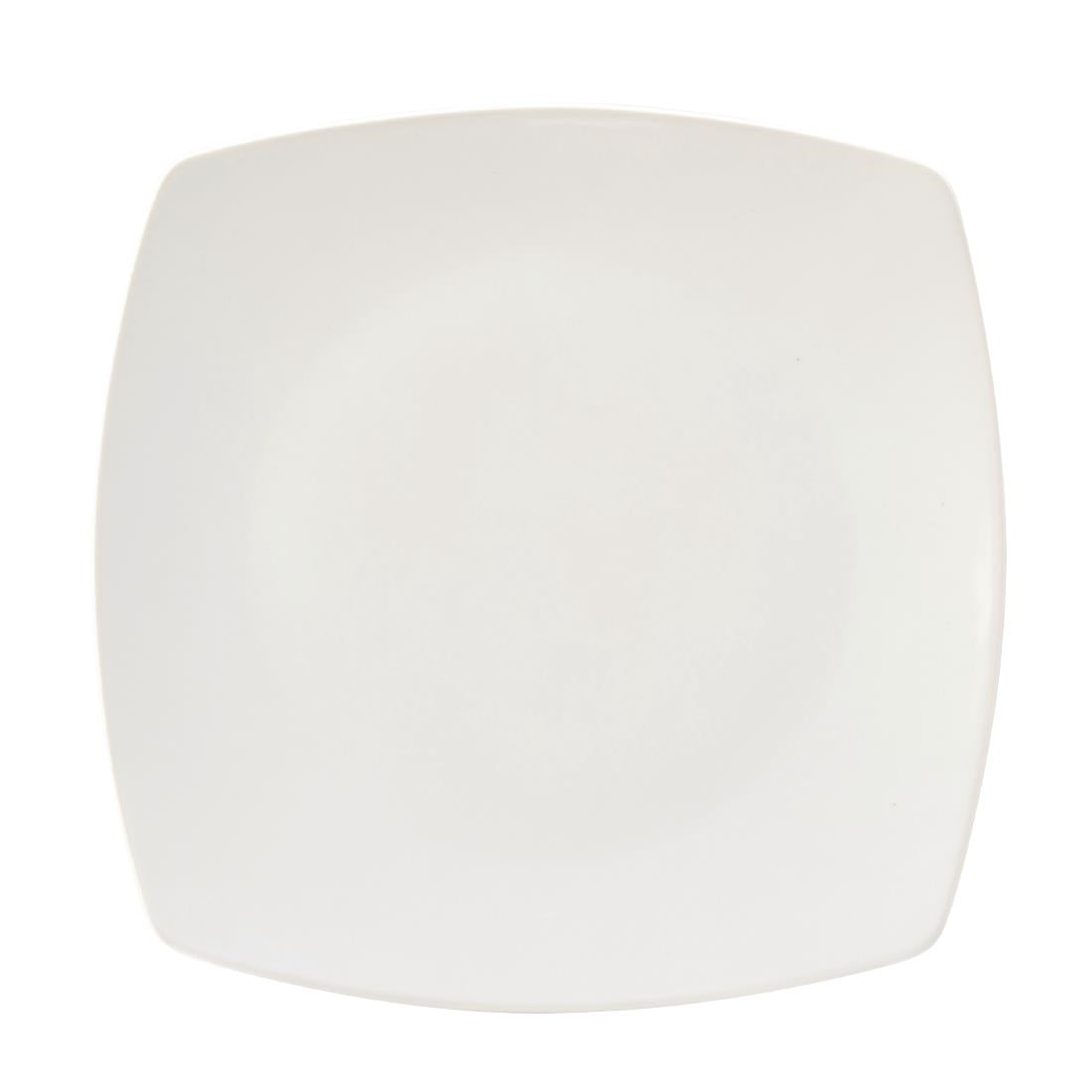 Utopia Titan Rounded Square Plates White 270mm (Pack of 6) - CW347 Plates Utopia