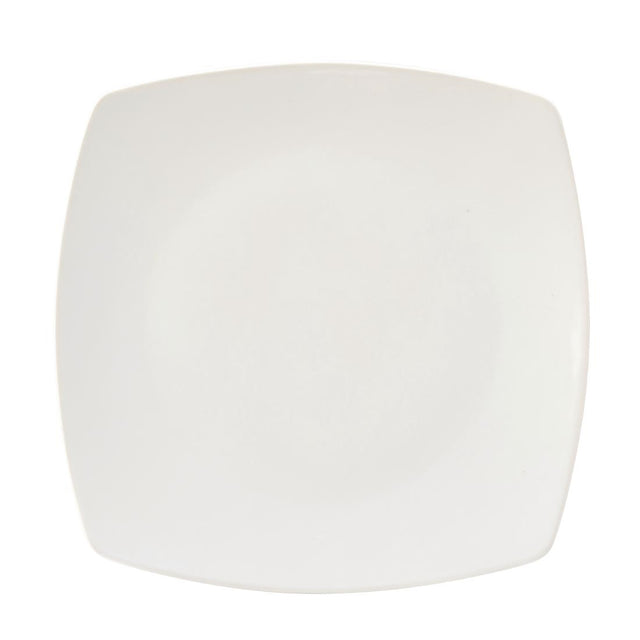 Utopia Titan Rounded Square Plates White 270mm (Pack of 6) - CW347 Plates Utopia