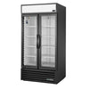 True 2 Glass Door 991L Upright Display Fridge Black GDM-35-HC-TSL01 - CW387  True   