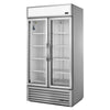 True 2 Glass Door 991L Upright Display Fridge Aluminium GDM-35HC-TSL01 - CW389  True   