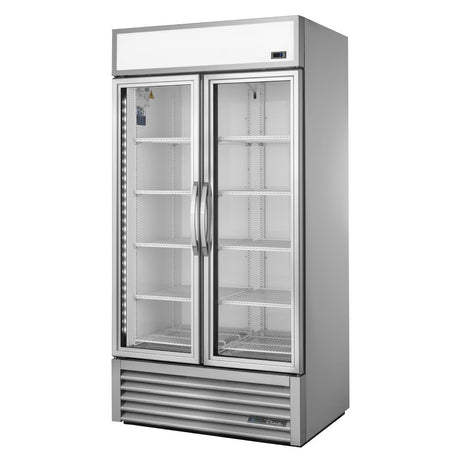 True 2 Glass Door 991L Upright Display Fridge Aluminium GDM-35HC-TSL01 - CW389  True   
