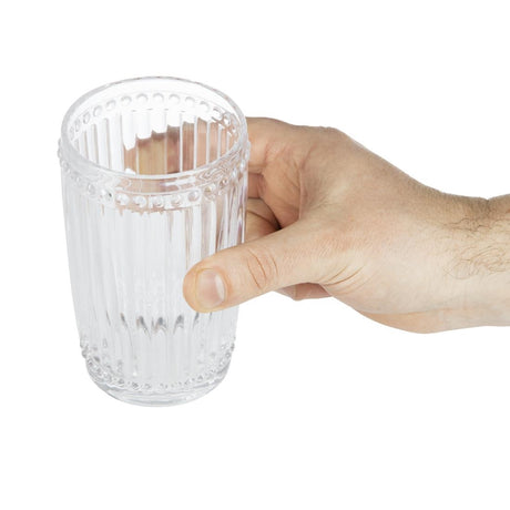 Olympia Baroque Hi Ball Clear 395ml 13.3fl oz (Box 6) - CW396 Utopia Hi Balls and Tumblers Olympia   