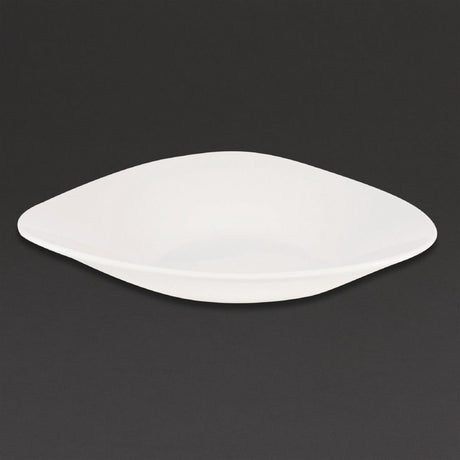 Churchill Lotus Triangular Shallow Bowls White 278mm (Pack of 12) - CW559 Bowls Churchill