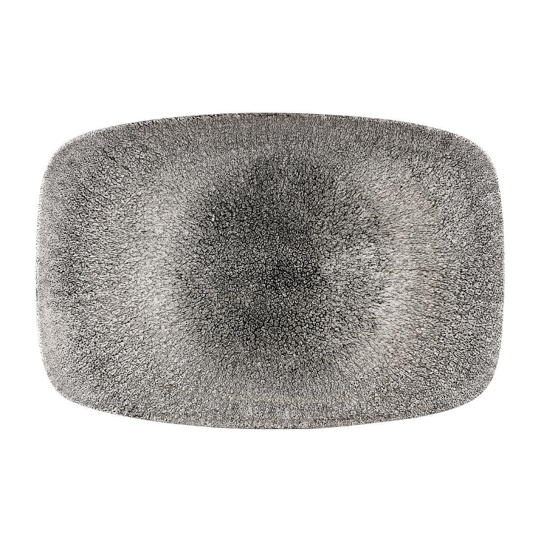 Churchill Studio Prints Raku Rectangular Plates Quartz Black 245 x 355mm (Pack of 6) - CW561 Plates Churchill