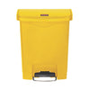 Rubbermaid Slim Jim Step on Bin Front Pedal 30Ltr Yellow - CW581  Slim Jim   