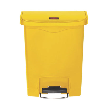 Rubbermaid Slim Jim Step on Bin Front Pedal 30Ltr Yellow - CW581  Slim Jim   