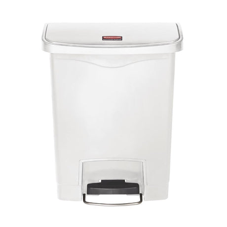 Rubbermaid Slim Jim Step on Bin Front Pedal 30Ltr White - CW582  Slim Jim   