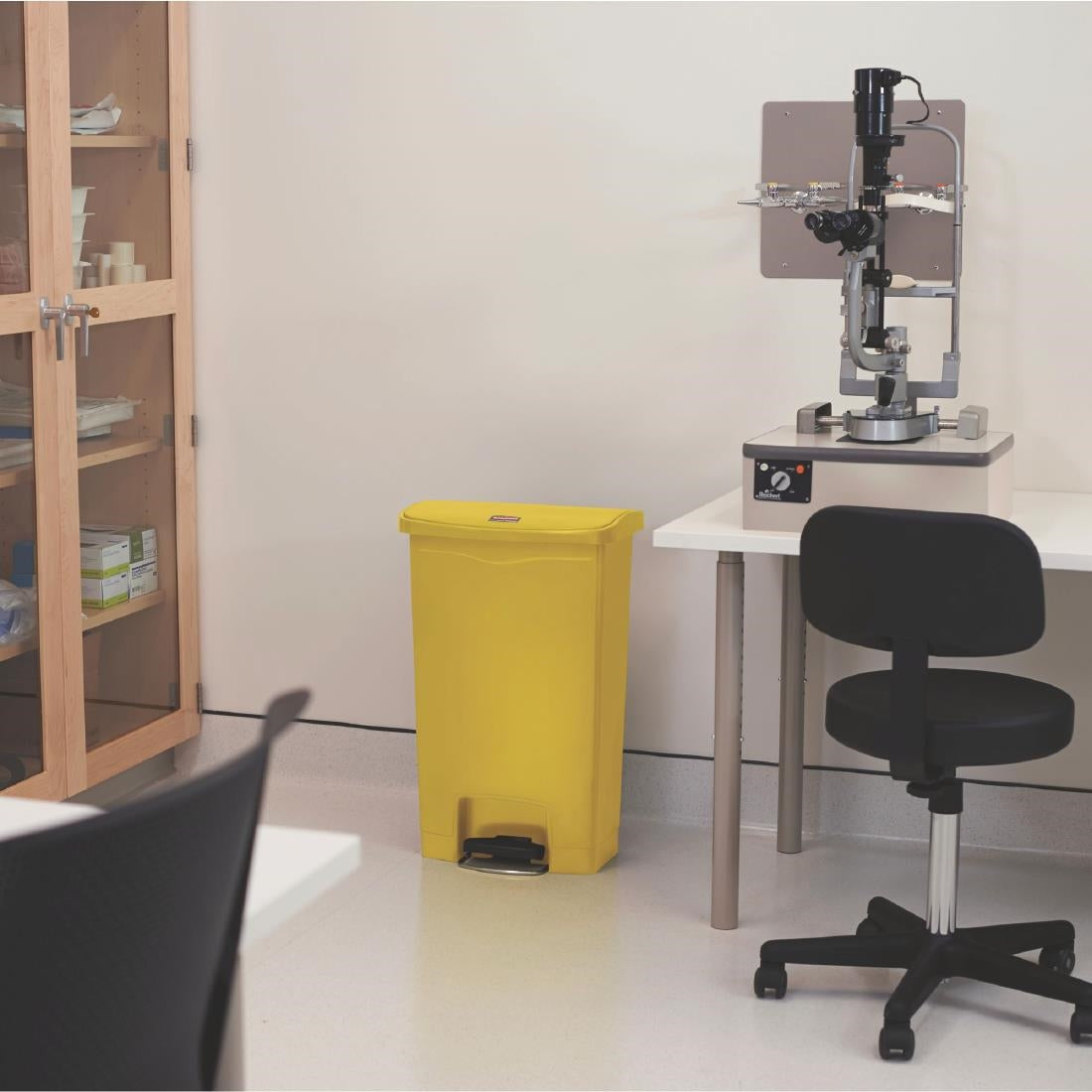 Rubbermaid Slim Jim Front Step-On Pedal Bin Yellow 50Ltr - CW585  Slim Jim   