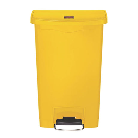 Rubbermaid Slim Jim Front Step-On Pedal Bin Yellow 50Ltr - CW585  Slim Jim   