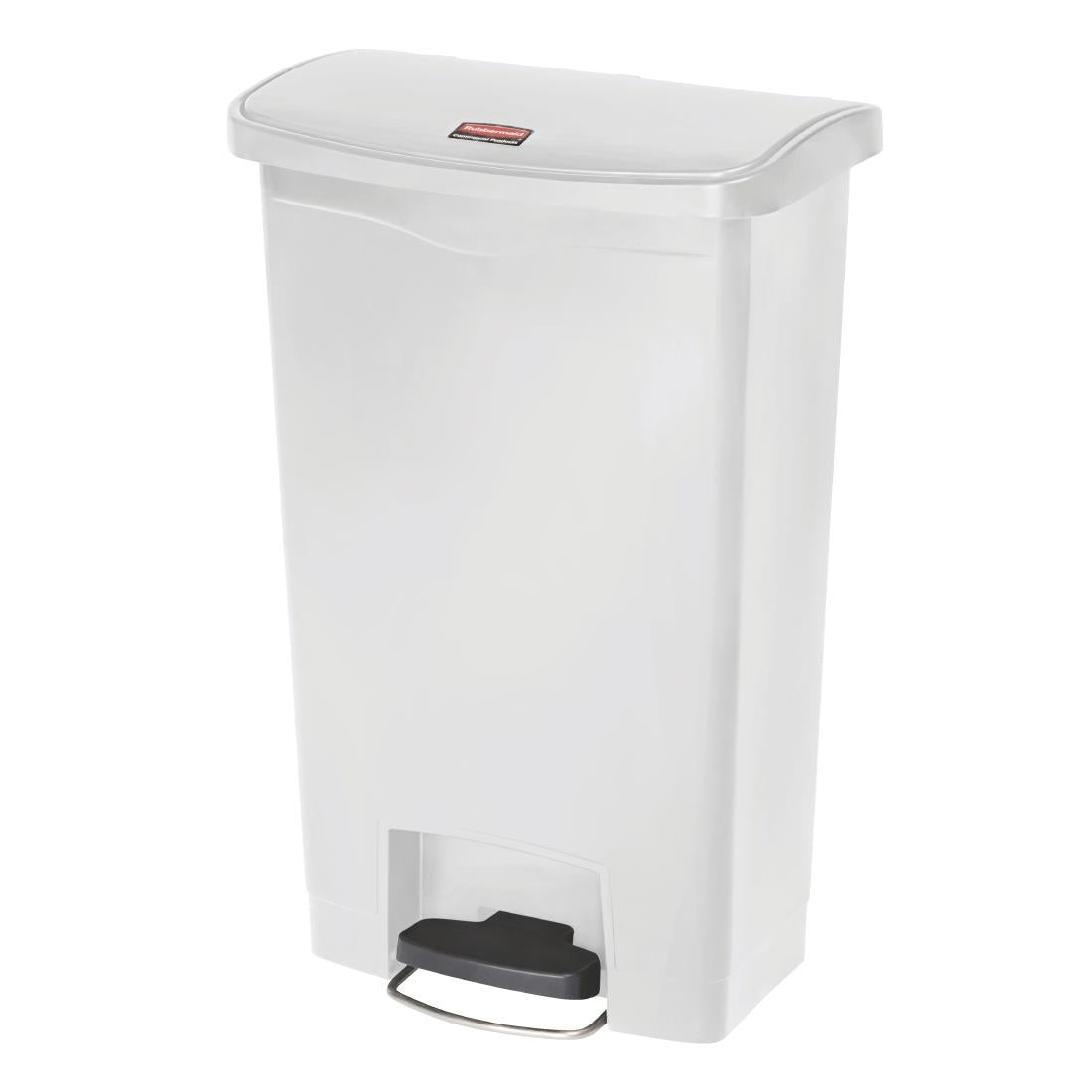 Rubbermaid Slim Jim Step on Bin Front Pedal 50Ltr White - CW586  Slim Jim   