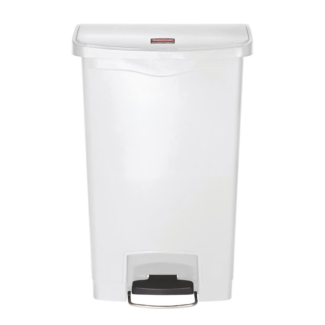 Rubbermaid Slim Jim Step on Bin Front Pedal 50Ltr White - CW586  Slim Jim   