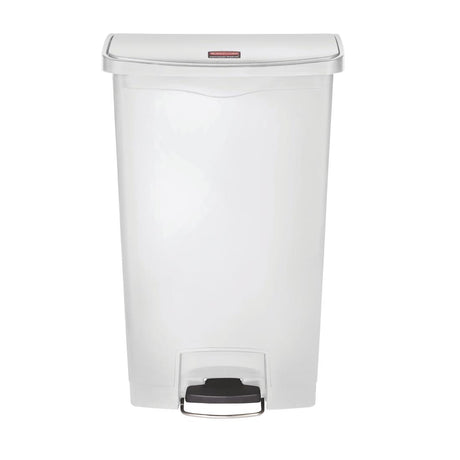Rubbermaid Slim Jim Step on Bin Front Pedal 68Ltr White - CW590  Slim Jim   
