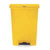 Rubbermaid Slim Jim Step on Bin Front Pedal Yellow 90Ltr - CW593  Slim Jim   