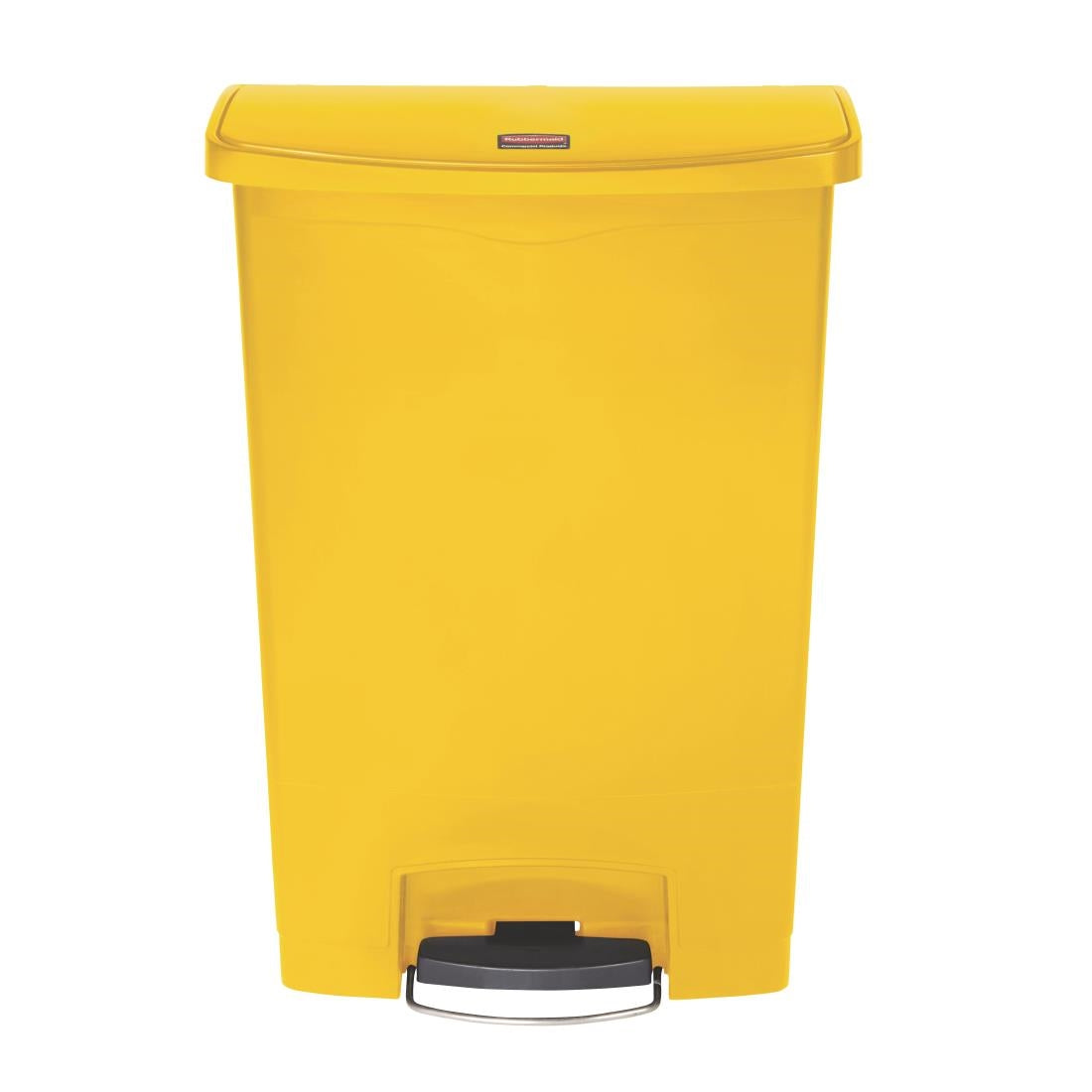 Rubbermaid Slim Jim Step on Bin Front Pedal Yellow 90Ltr - CW593  Slim Jim   