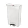 Rubbermaid Slim Jim Step on Bin Front Pedal White 90Ltr - CW594  Slim Jim   