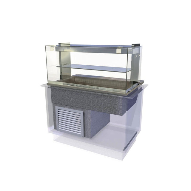 Kubus Drop In Chilled Deli Serve Over Counter 1525mm KCDL4HT - CW627  Kubus   