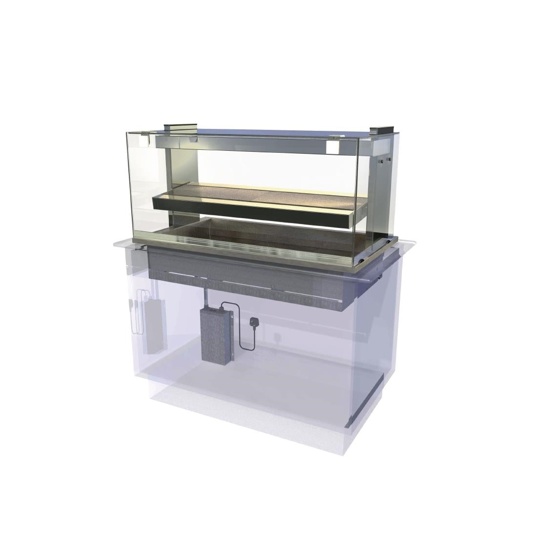 Kubus Drop In Heated Serve Over Counter KHDL3 - CW637  Kubus   
