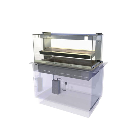 Kubus Drop In Heated Serve Over Counter KHDL4 - CW638  Kubus   