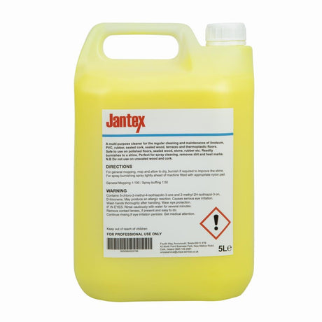 Jantex Lemon Gel Floor Cleaner Concentrate 5Ltr - CW714  Jantex   