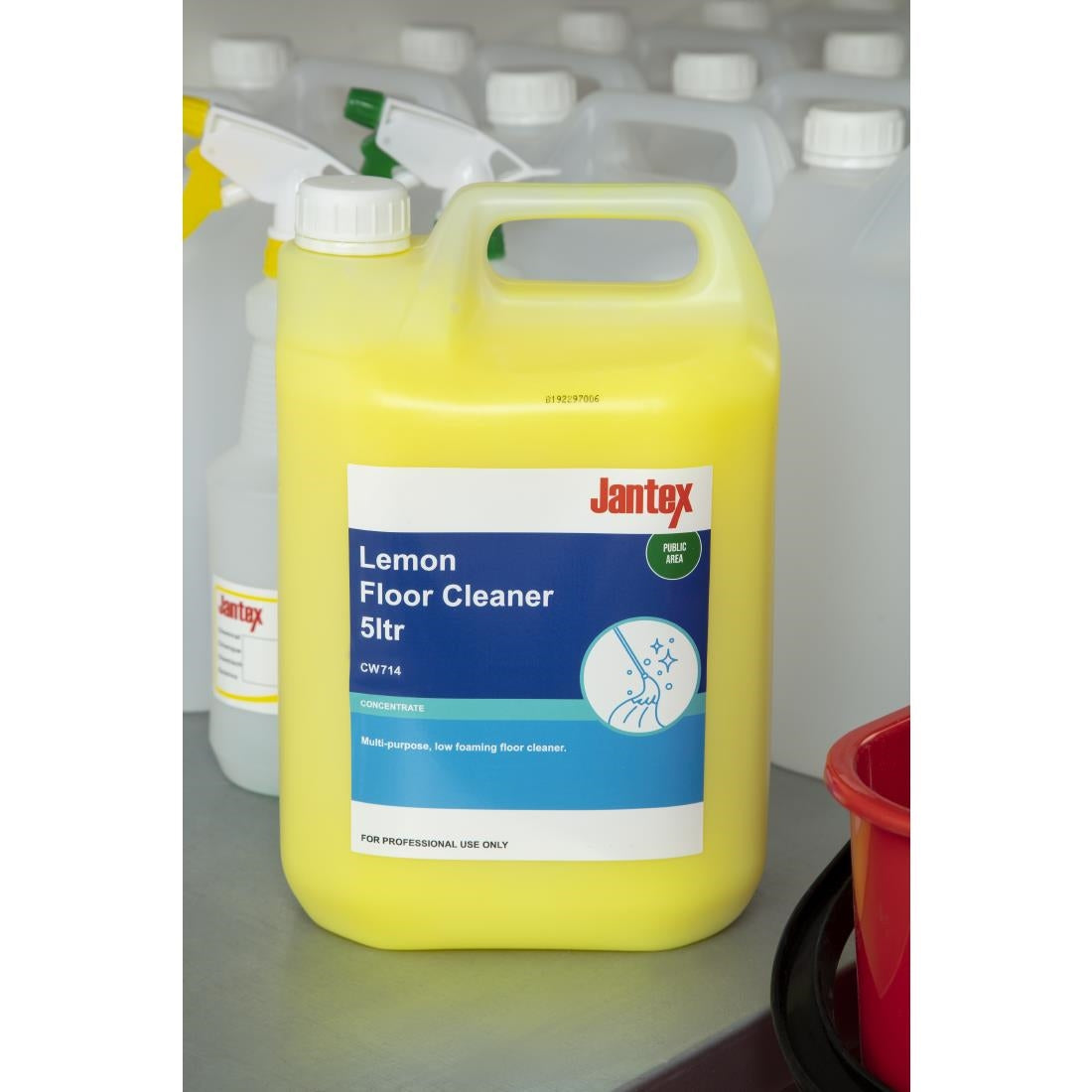 Jantex Lemon Gel Floor Cleaner Concentrate 5Ltr - CW714  Jantex   