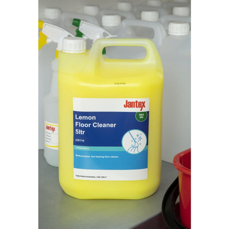 Jantex Lemon Gel Floor Cleaner Concentrate 5Ltr - CW714  Jantex   