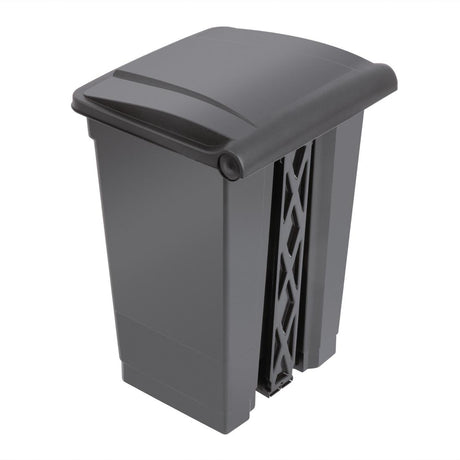 Jantex Kitchen Pedal Bin Black 45Ltr - CW722  Jantex   