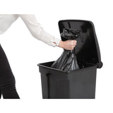 Jantex Kitchen Pedal Bin Black 45Ltr - CW722  Jantex   