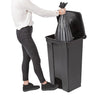 Jantex Kitchen Pedal Bin Black 87Ltr - CW724  Jantex   