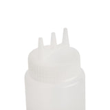 Vogue Clear 3 Nozzle Squeeze Bottle 24oz - CW725  Vogue   