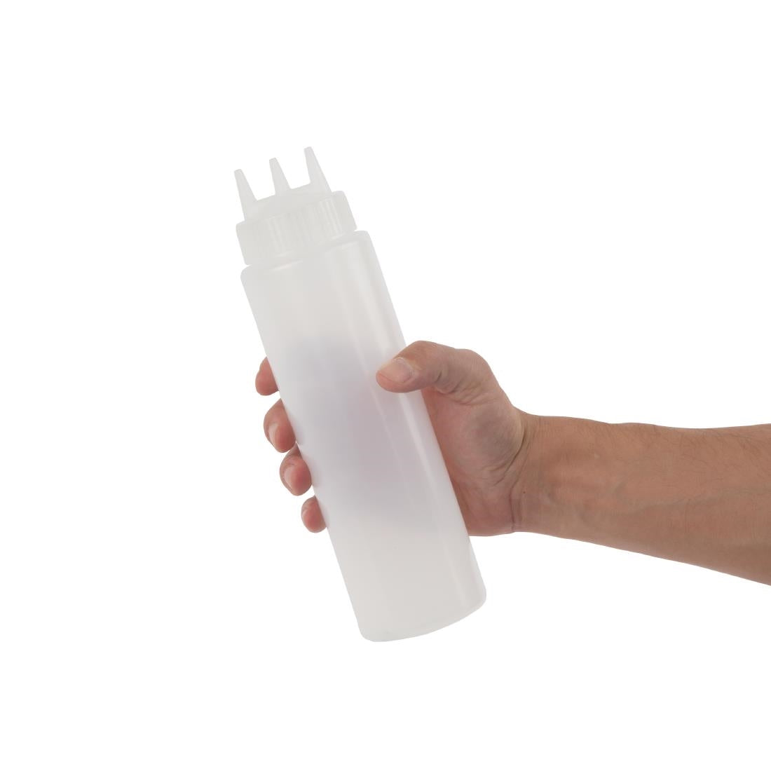 Vogue Clear 3 Nozzle Squeeze Bottle 24oz - CW725  Vogue   