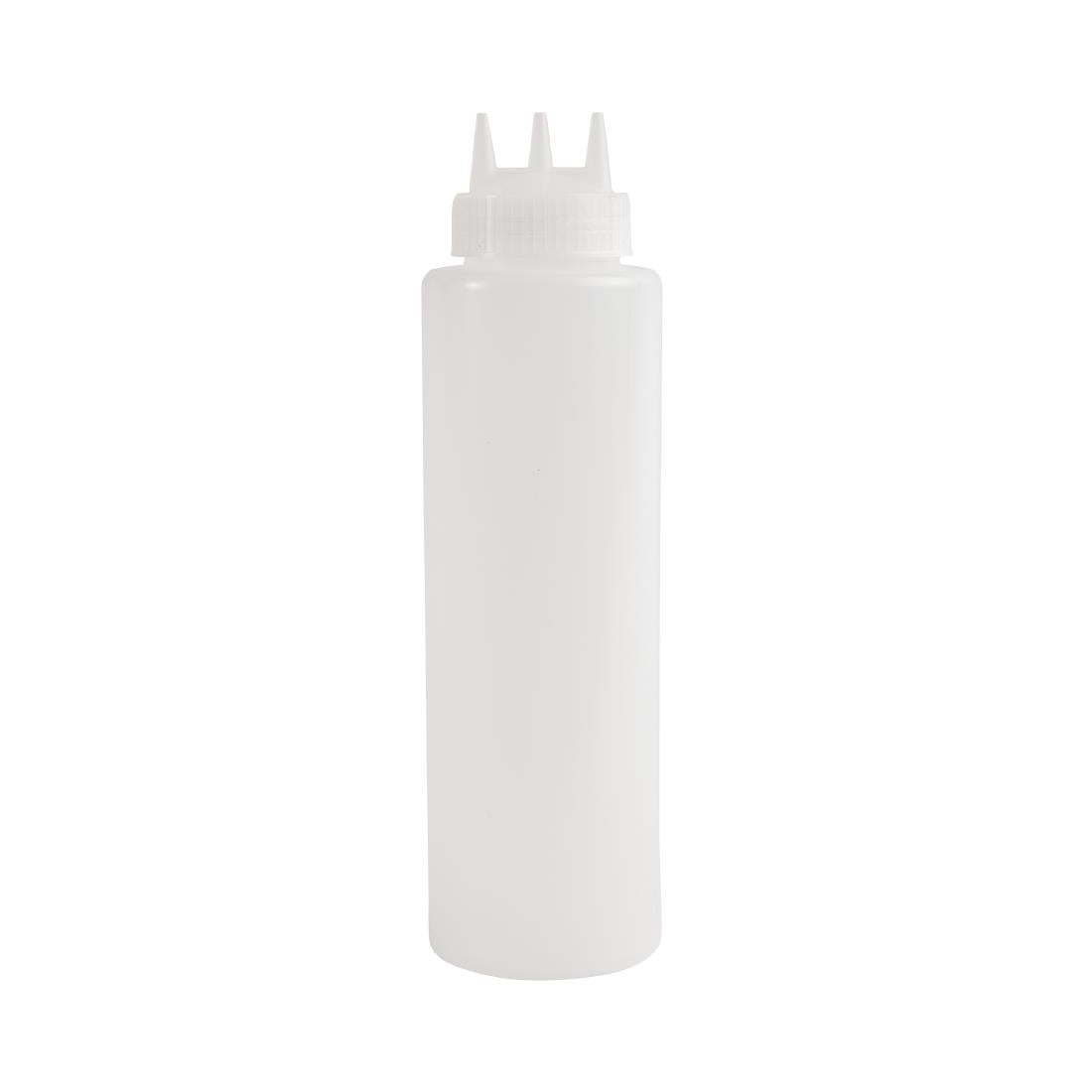 Vogue Clear 3 Nozzle Squeeze Bottle 36oz - CW726  Vogue   