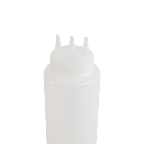 Vogue Clear 3 Nozzle Squeeze Bottle 36oz - CW726  Vogue   