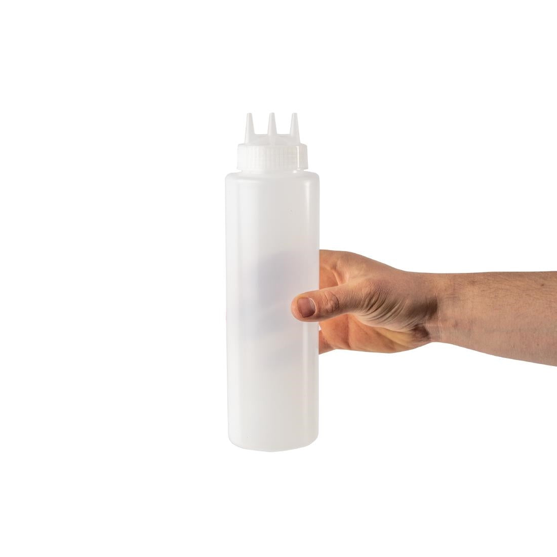 Vogue Clear 3 Nozzle Squeeze Bottle 36oz - CW726  Vogue   