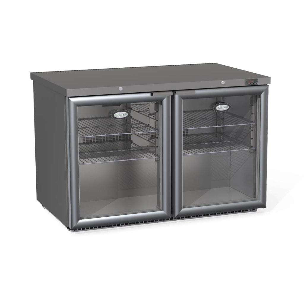 Foster 2 Glass Door 360Ltr Under Counter Fridge with Light | HR360G-13/251 Foster Refrigerator