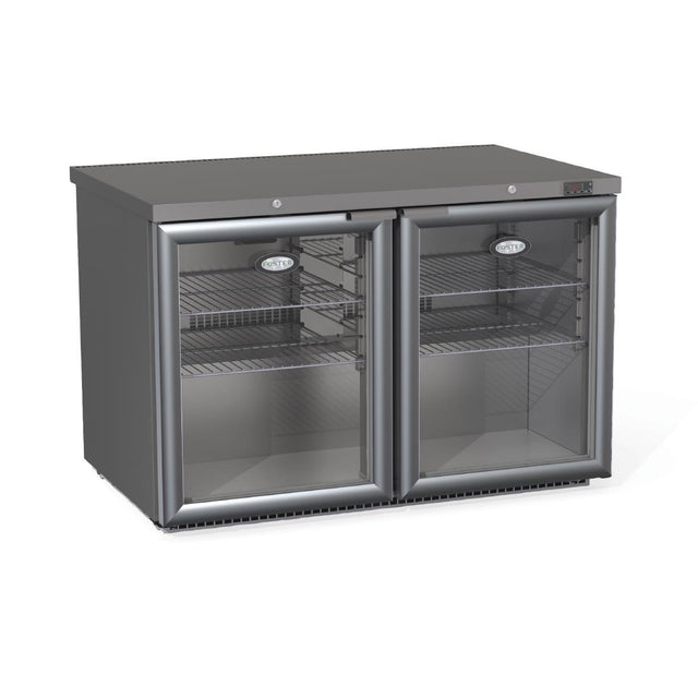 Foster 2 Glass Door 360Ltr Under Counter Fridge with Light | HR360G-13/251 Foster Refrigerator