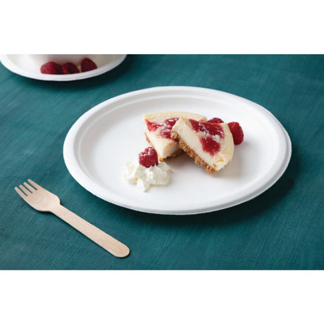 Fiesta Compostable Bagasse Plates Round 260mm (Pack of 50) - CW904  Fiesta   