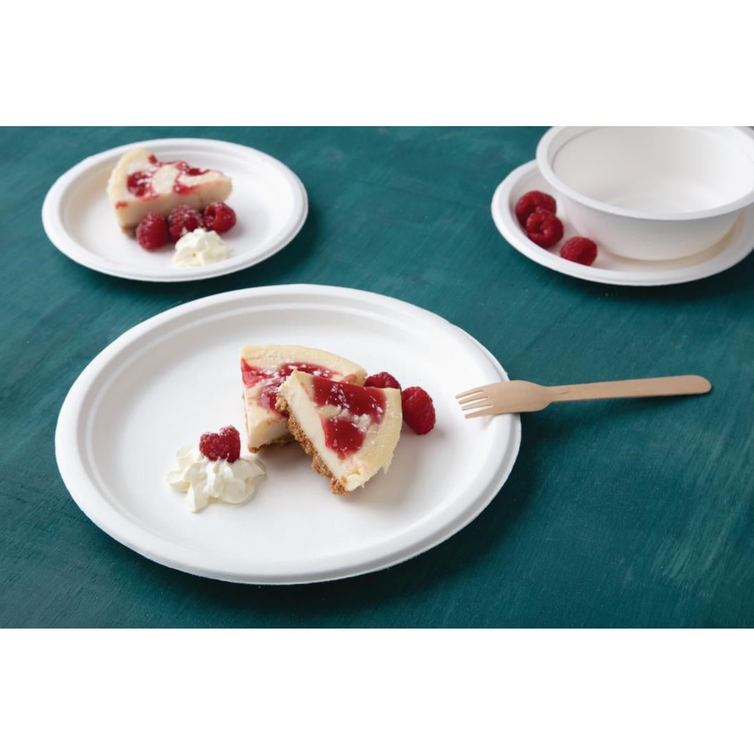 Fiesta Compostable Bagasse Plates Round 260mm (Pack of 50) - CW904  Fiesta   