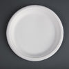 Fiesta Compostable Bagasse Plates Round 260mm (Pack of 50) - CW904  Fiesta   