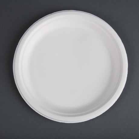 Fiesta Compostable Bagasse Plates Round 260mm (Pack of 50) - CW904  Fiesta   