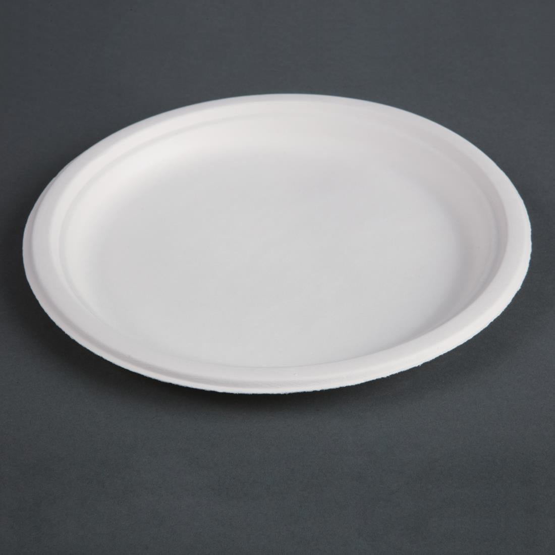 Fiesta Compostable Bagasse Plates Round 260mm (Pack of 50) - CW904  Fiesta   