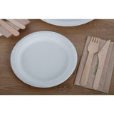 Fiesta Compostable Bagasse Plates Round 179mm (Pack of 50) - CW905  Fiesta   