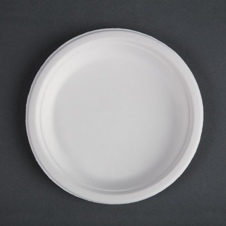Fiesta Compostable Bagasse Plates Round 179mm (Pack of 50) - CW905  Fiesta   