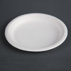 Fiesta Compostable Bagasse Plates Round 179mm (Pack of 50) - CW905  Fiesta   